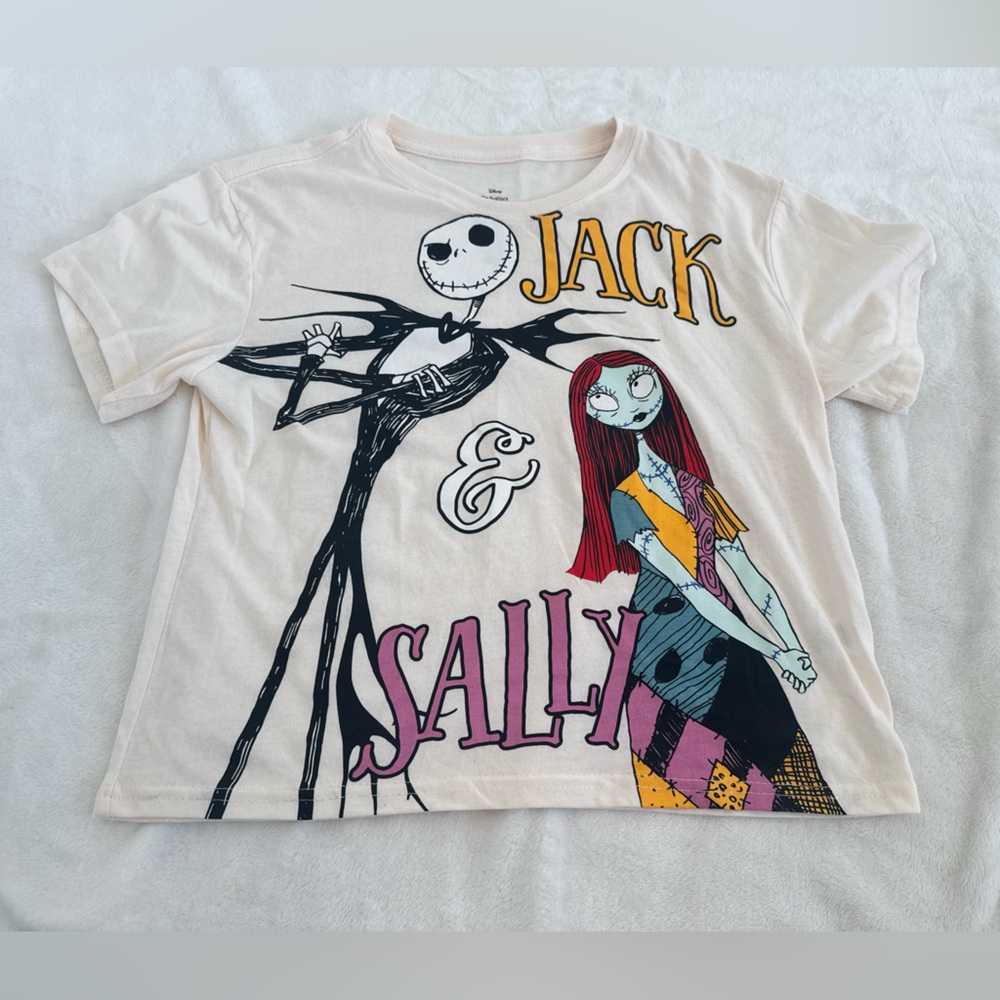Jack & Sally The Nightmare Before Christmas T-Shirt. Size Small. Never worn